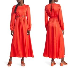 FARM Rio Bold Red Maxi Dress